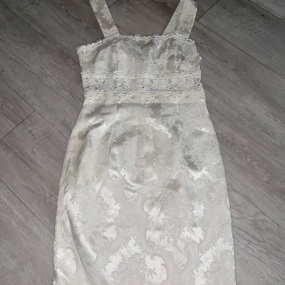 Sold: White bridal dinner dress